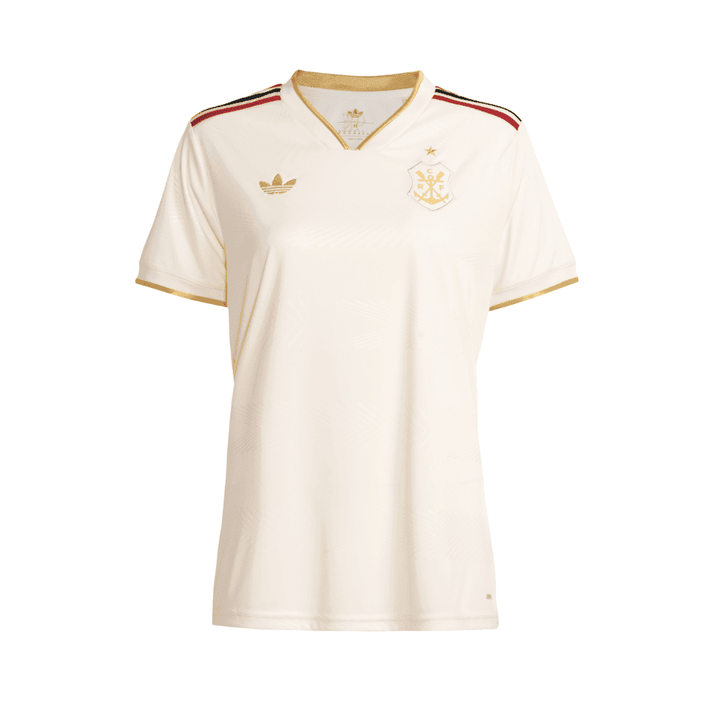 Camisa Flamengo Dourada | Jogo 3 2025 | Sem Patrocínios | Feminina