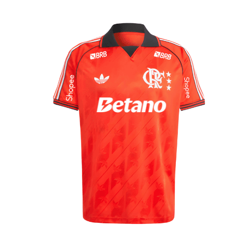 Camisa Flamengo Vermelha | Freestyle 2025 | Com Patrocínios