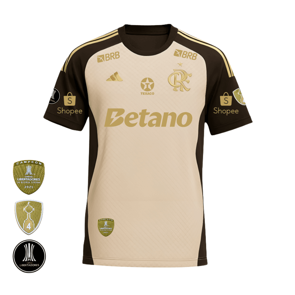 Camisa Polo Treino Comissão 2026 | Libertadores Com Patrocínios
