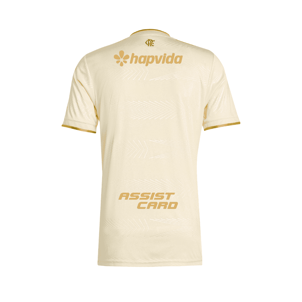 Camisa Flamengo Dourada | Jogo 3 2026 | Libertadores Com Patrocínios 2